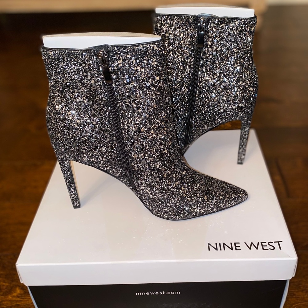 Tennon Dress Bootie - Silver Multi Glitter